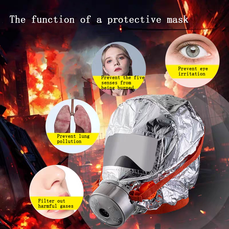 Kn95 Respirator Mask - Противопожарный самоспасательный респиратор, тренировочная противогазовая маска,