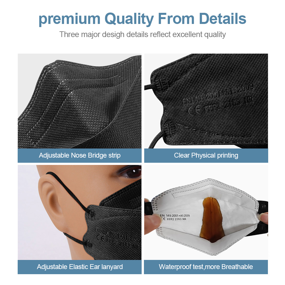 Маска KN95 FFP2 для взрослых в – обзор и цена Disposable Surgical Mask