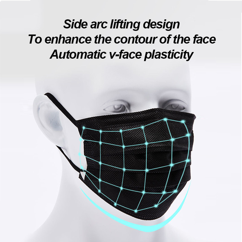 100-400 шт. черных одноразовых – обзор и цена Disposable Surgical Mask